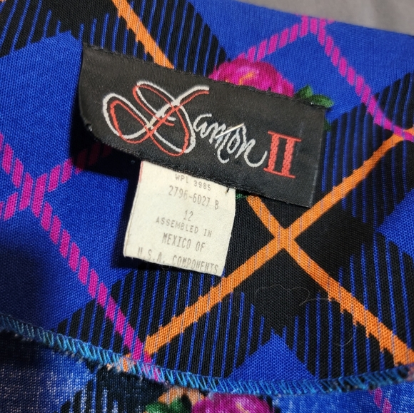 Top and bottom vibrant vintage shirt and skirt - Picture 6 of 6